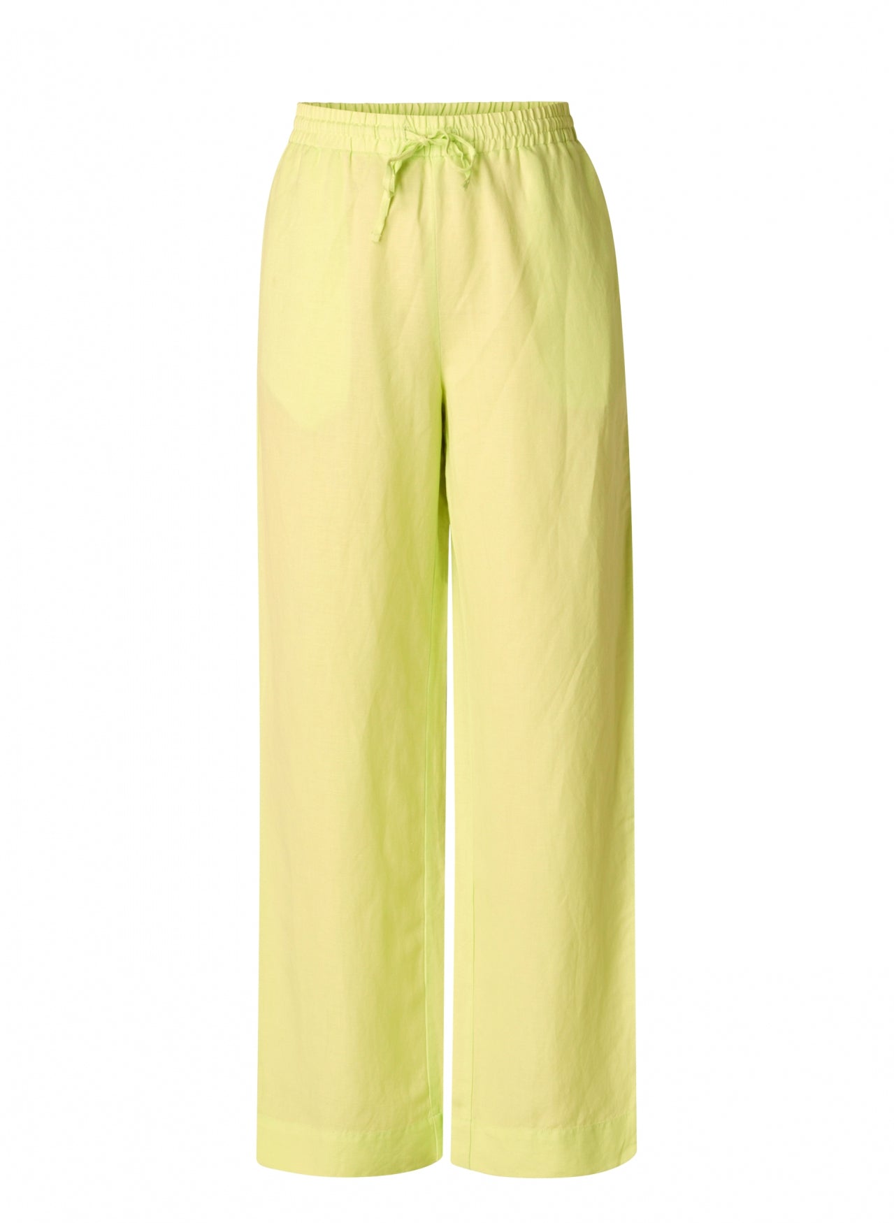 Pellavaviskoosihousut sorbet green YEST