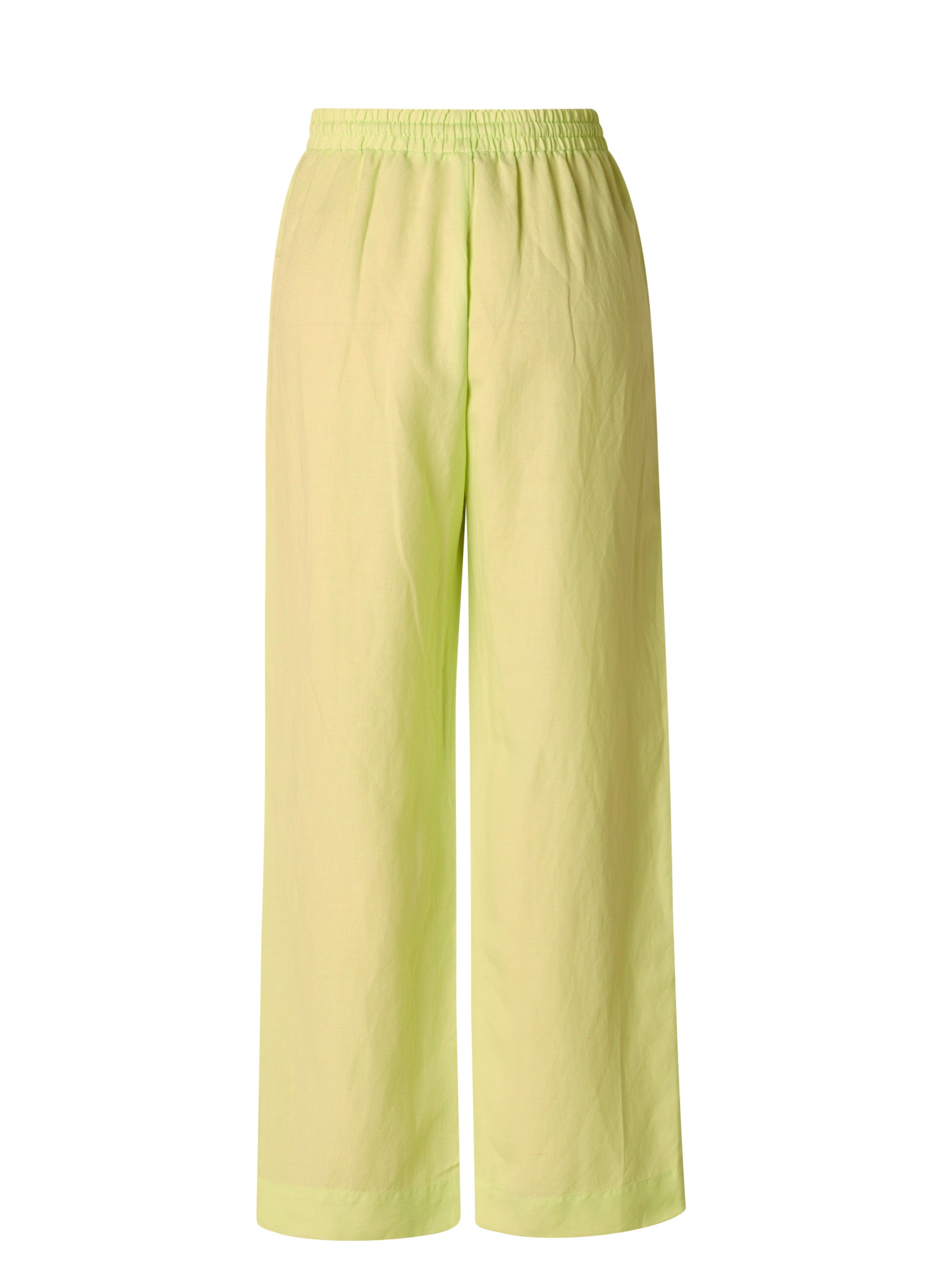 Pellavaviskoosihousut sorbet green YEST