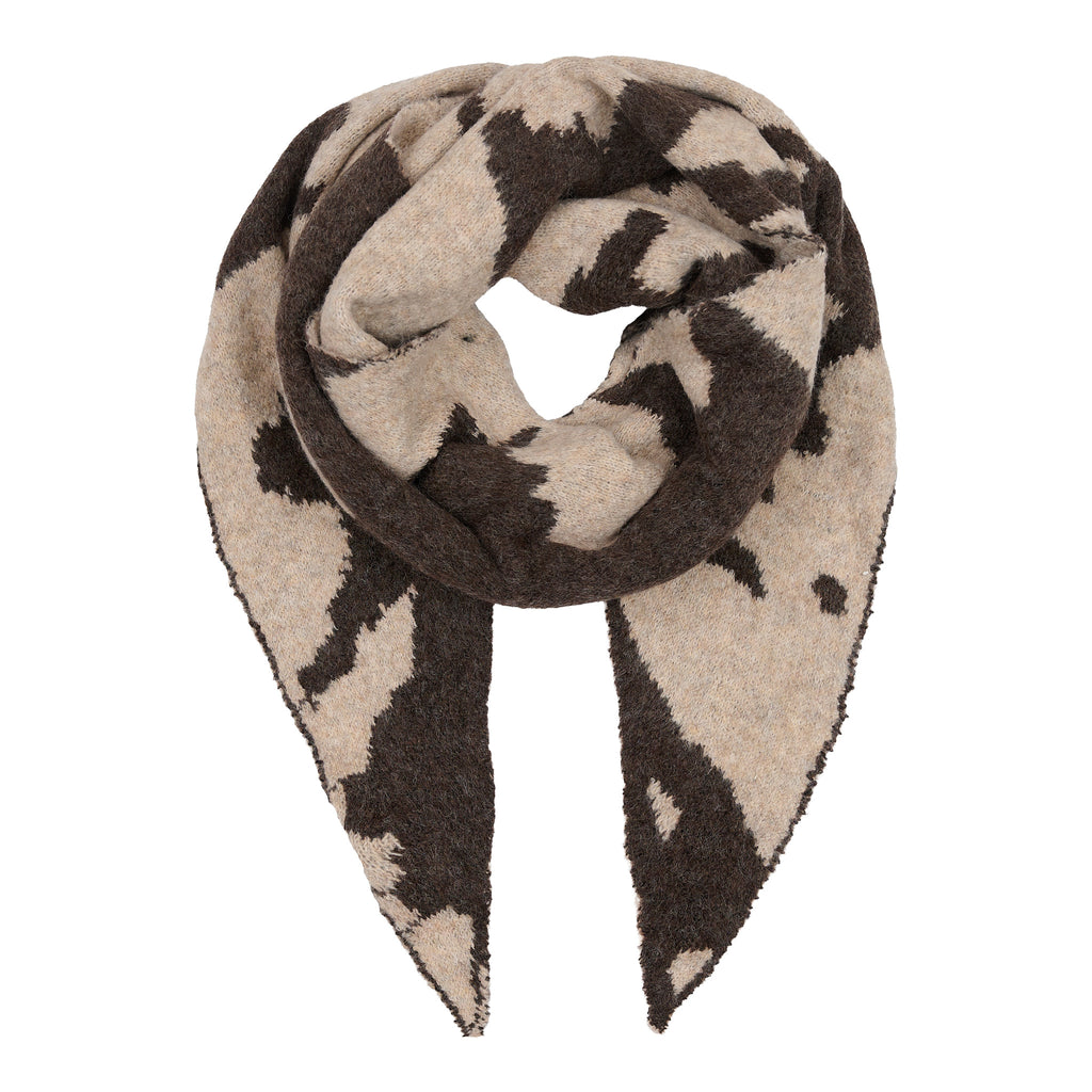 Neulehuivi tummanruskea / beige Marta du Chateau