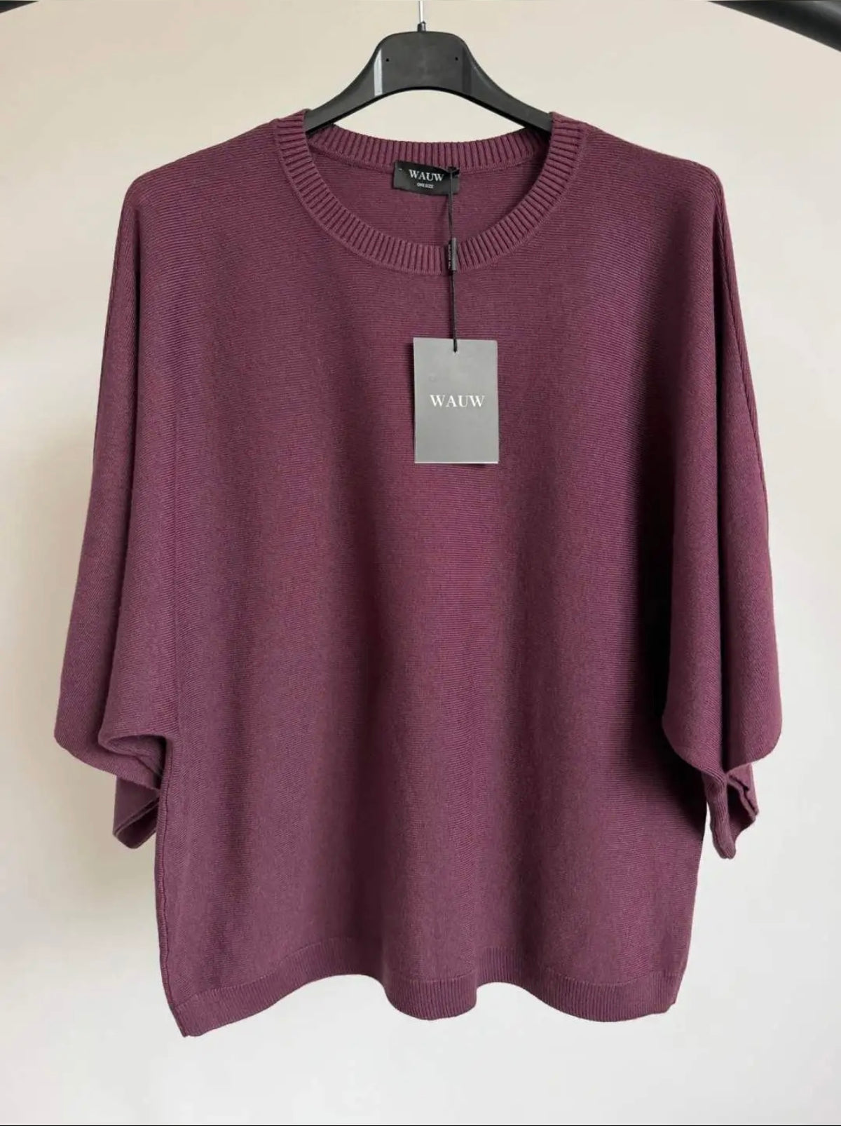 Neulepusero aubergine WAUW Fashion