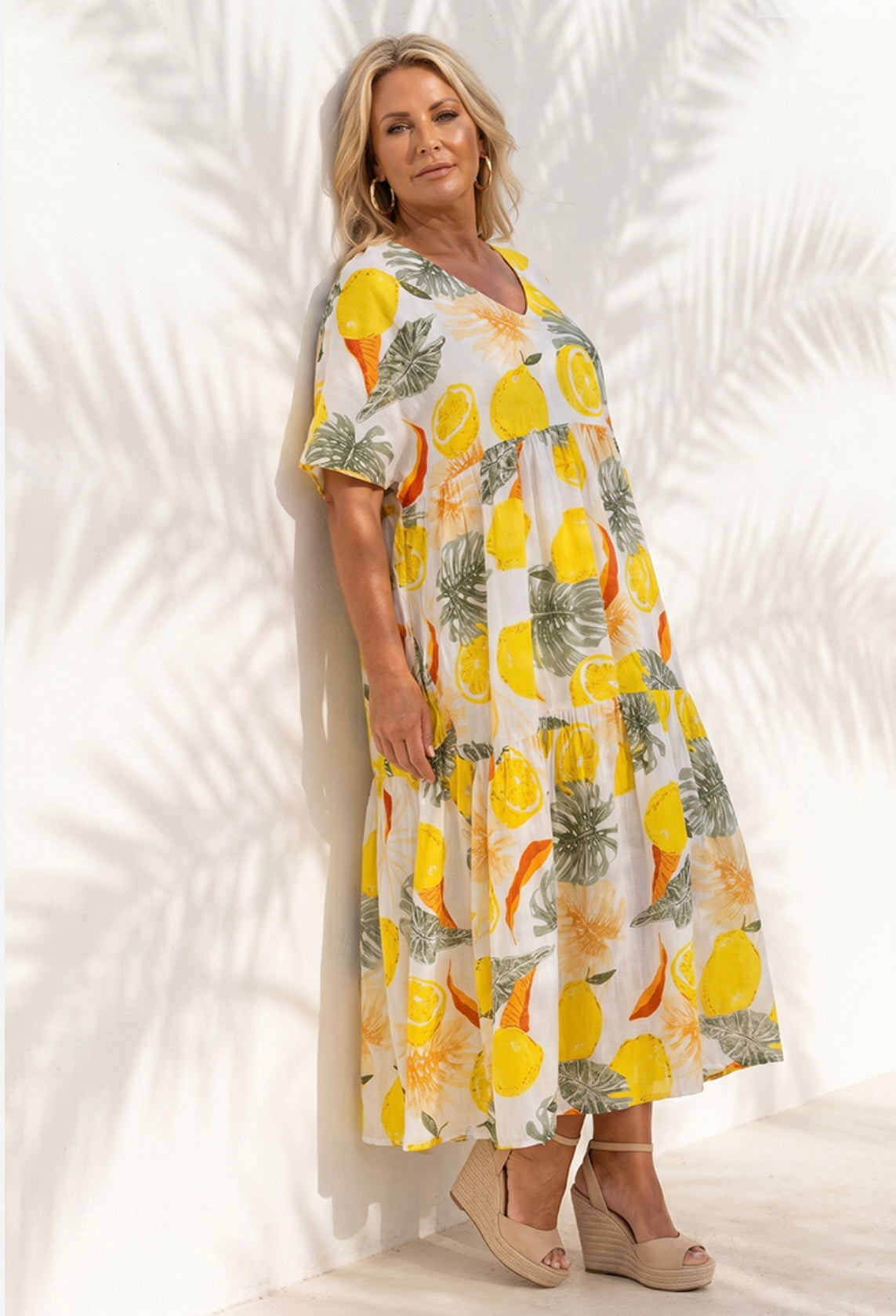 Sitruunamekko Tropical pitkä 2XL