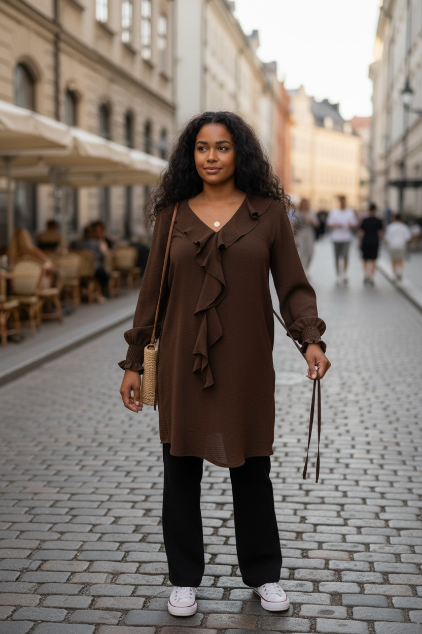 Mekko Bridgeton tummanruskea Jörlevik