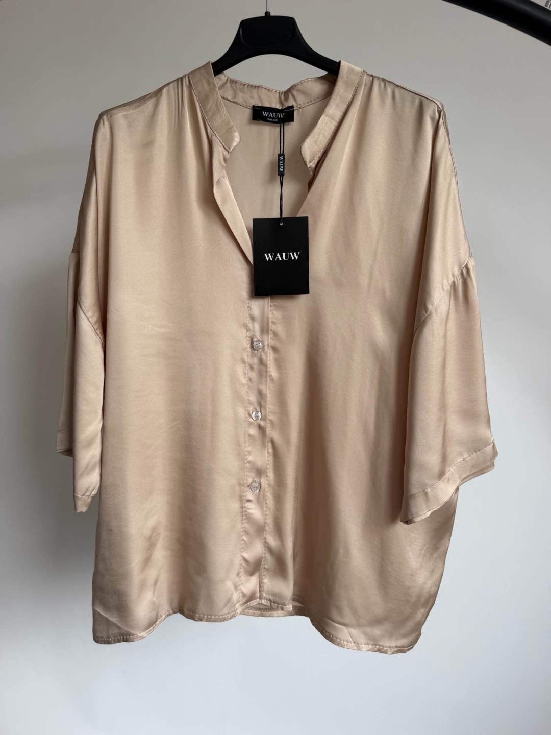 Satiinipaita beige WAUW