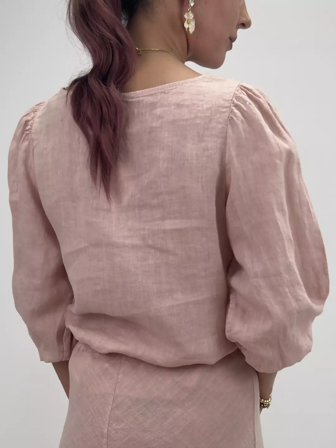 Pellavapusero roosa Gemini