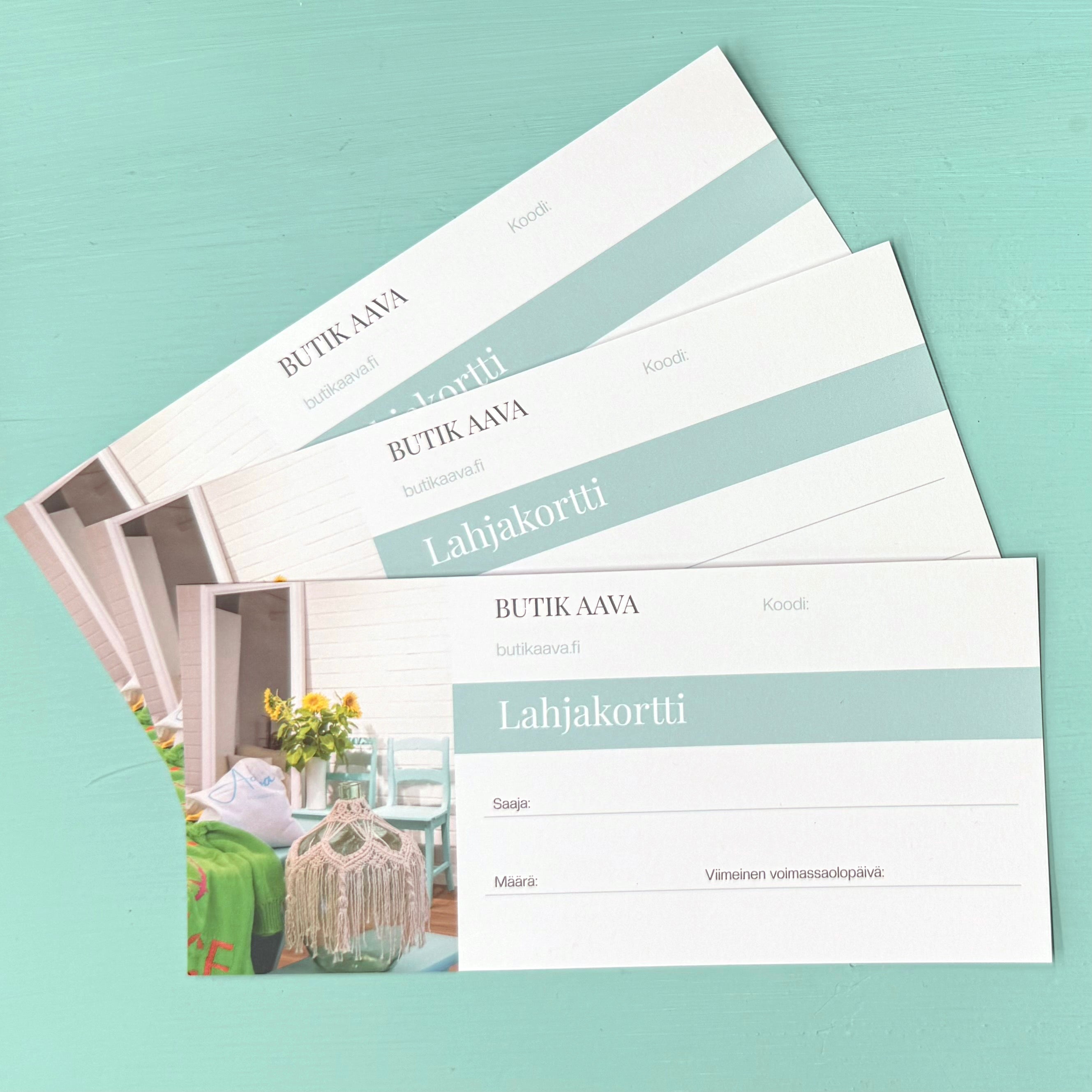 Butik Aava -lahjakortti