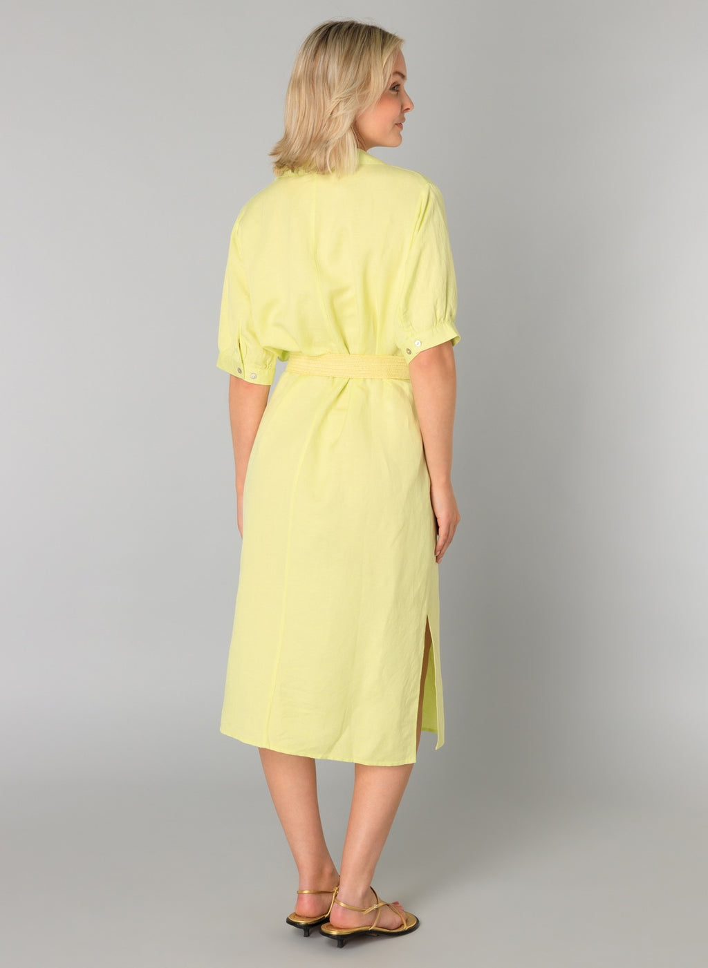 Pellavaviskoosimekko sorbet green YEST