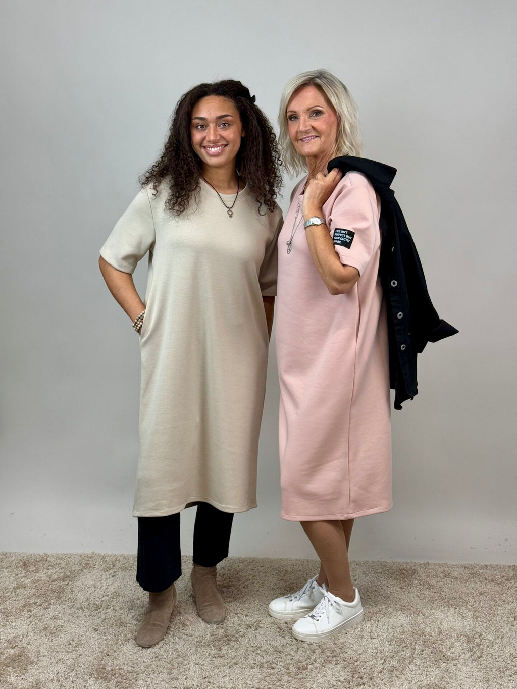 Embla mekko beige Mix by Heart