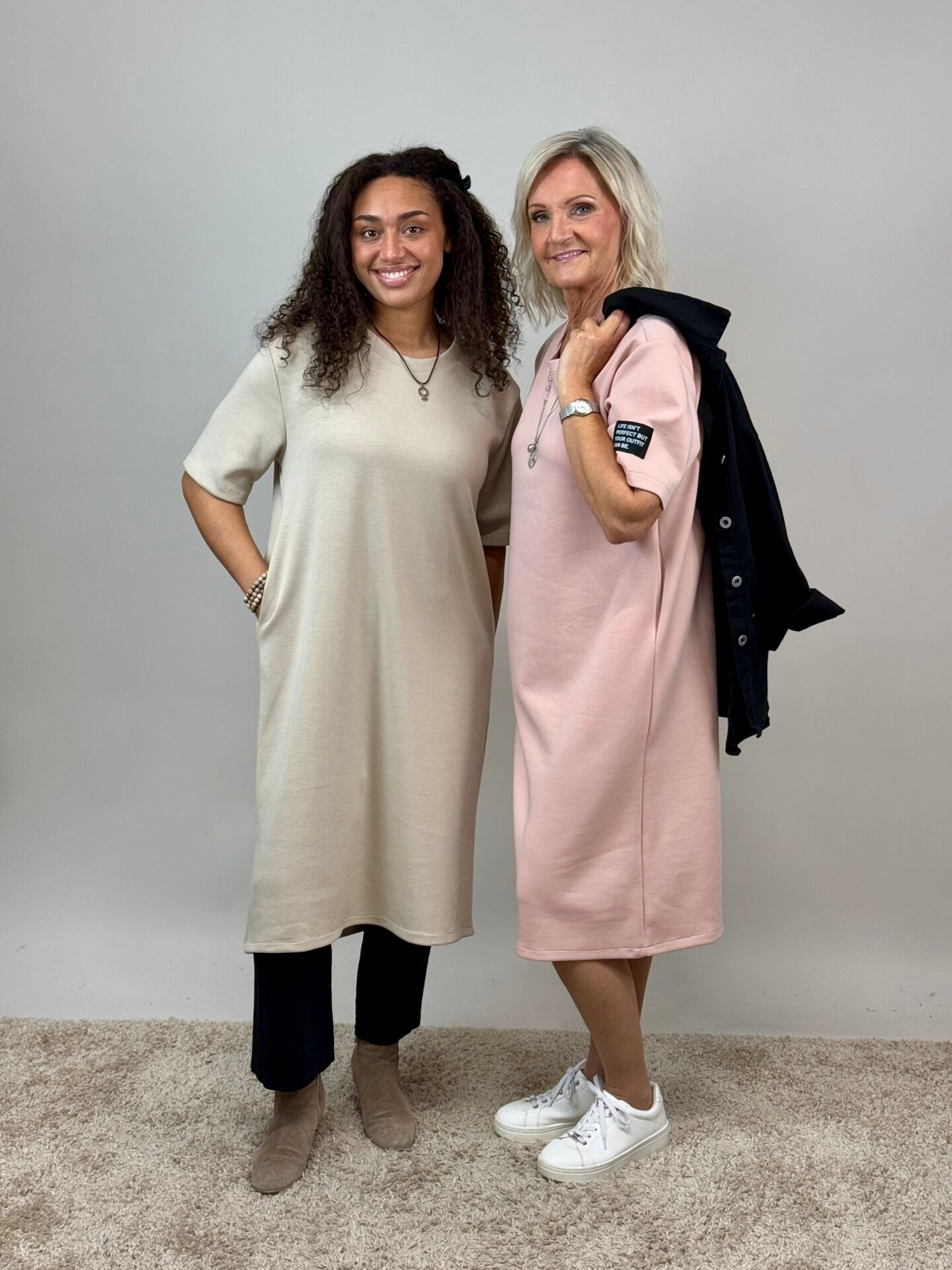 Embla mekko beige Mix by Heart